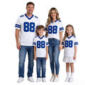 Breathable Mesh Football #88 White Jersey for Whole Family, Matching Fan Outfit | Free Shipping + Free Knit Hat