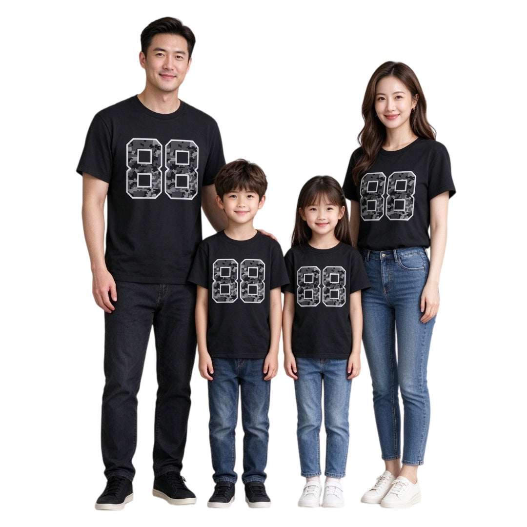 Breathable Mesh Football #88 Black 2026 Jersey for Whole Family, Matching Fan Outfit | Free Shipping + Free Knit Hat