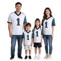 Breathable Mesh Football #1 White Jersey for Whole Family, Matching Fan Outfit | Free Shipping + Free Knit Hat hot sale