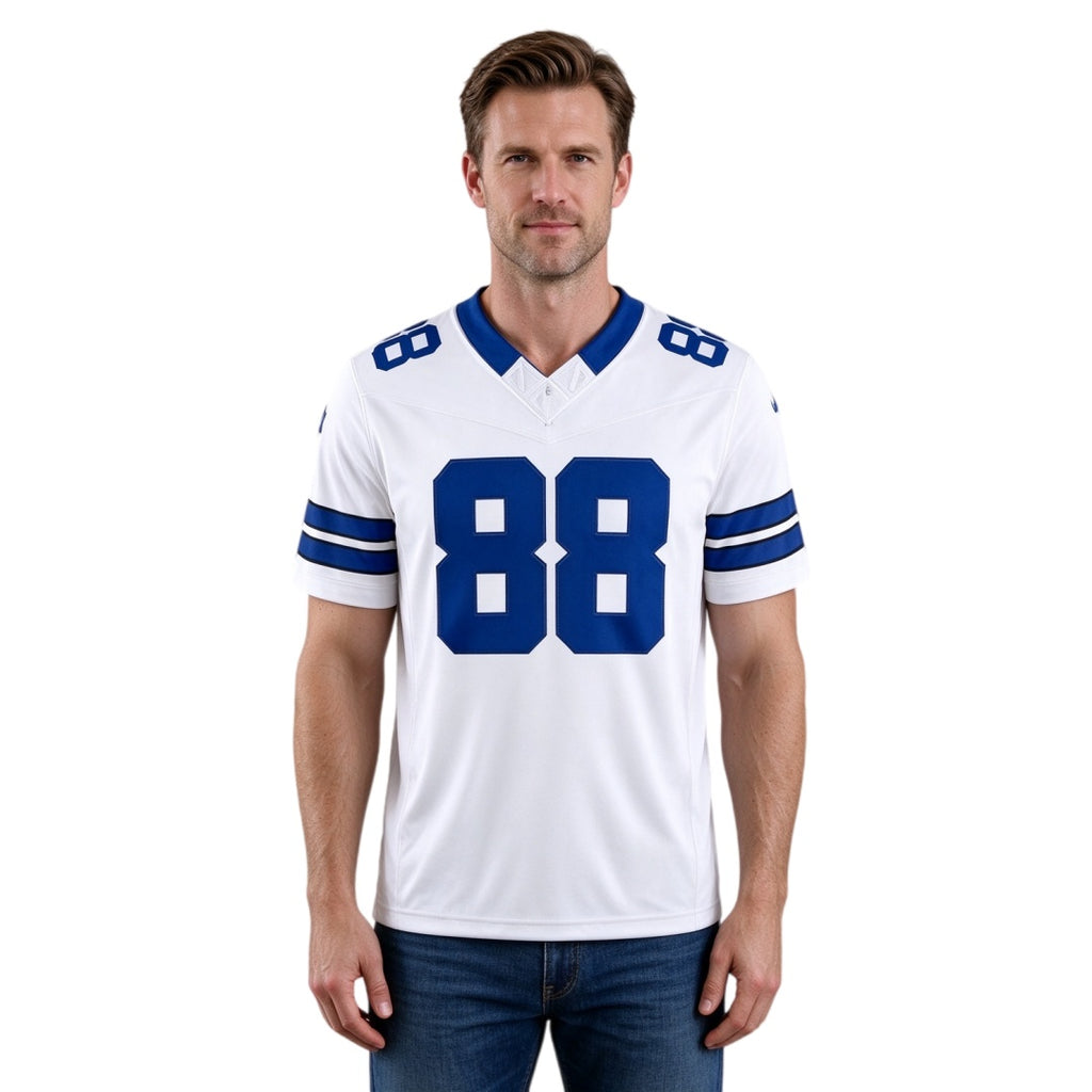 Breathable Mesh Football #88 White Jersey for Whole Family, Matching Fan Outfit | Free Shipping + Free Knit Hat